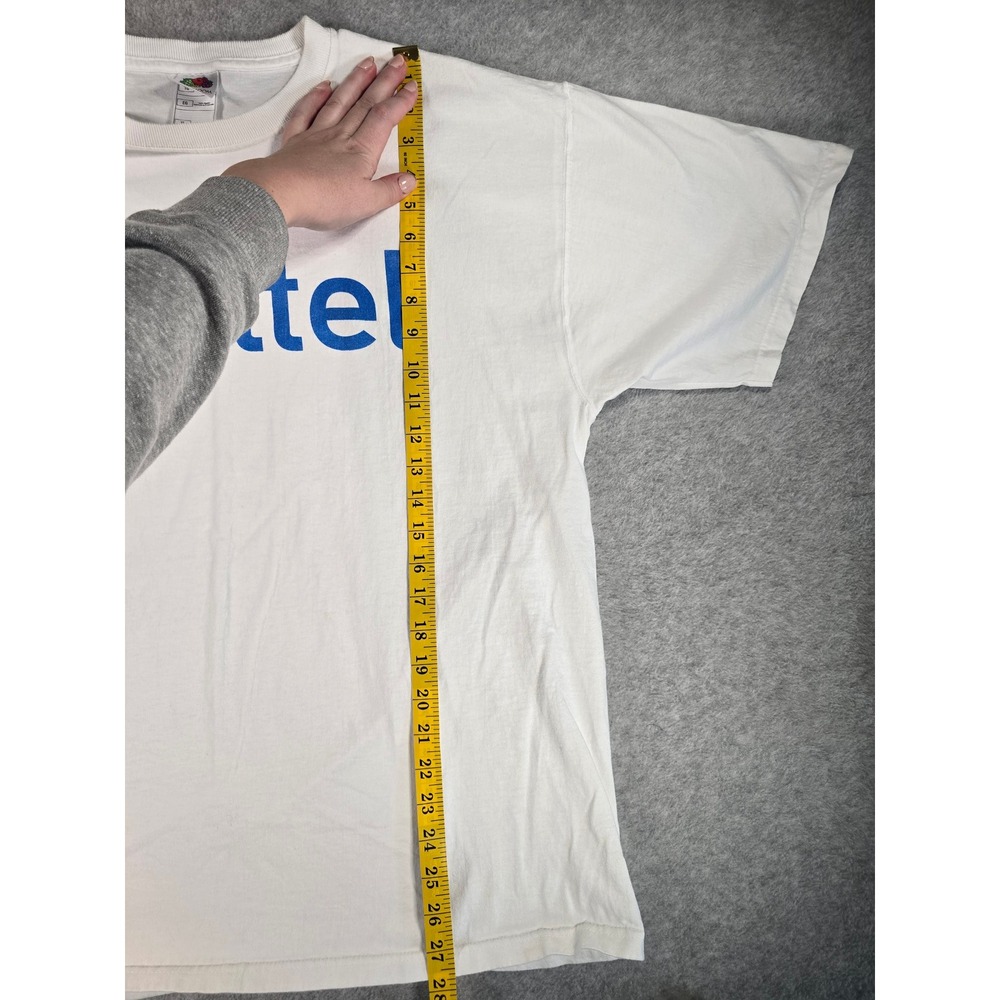 Vintage Alltel Wireless 90s/Y2K Graphic TShirt Mens XL White Cotton Fruit Loom - Picture 10 of 11